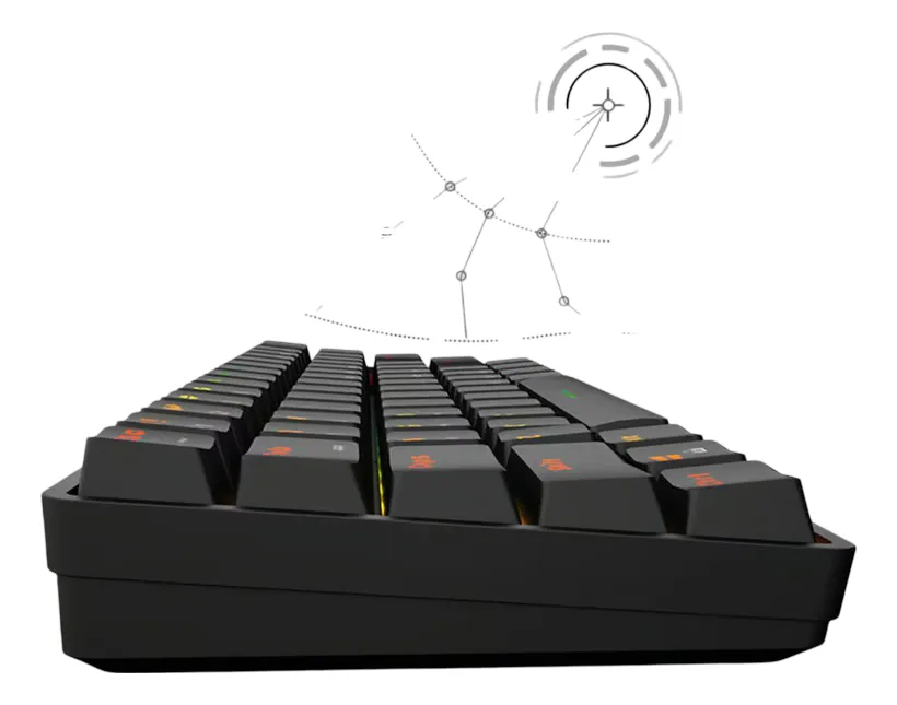 TECLADO GAMER MECANICO JG 68 AL 60%